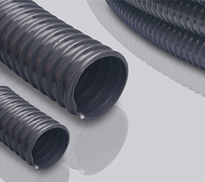 951FR 灰色PVC吸尘软管，V0级阻燃软管，吸尘器软管